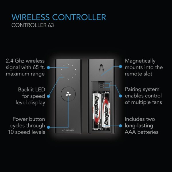 AC INFINITY 14" WALL/FLOOR FAN - Image 5