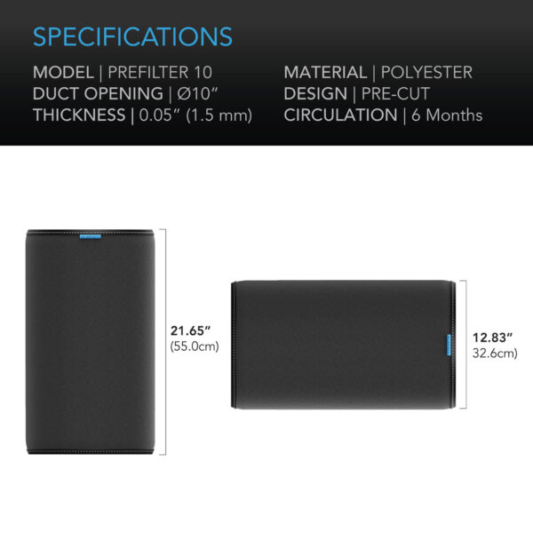 AC INFINITY Pre-filter CLOTH 10 - Image 4
