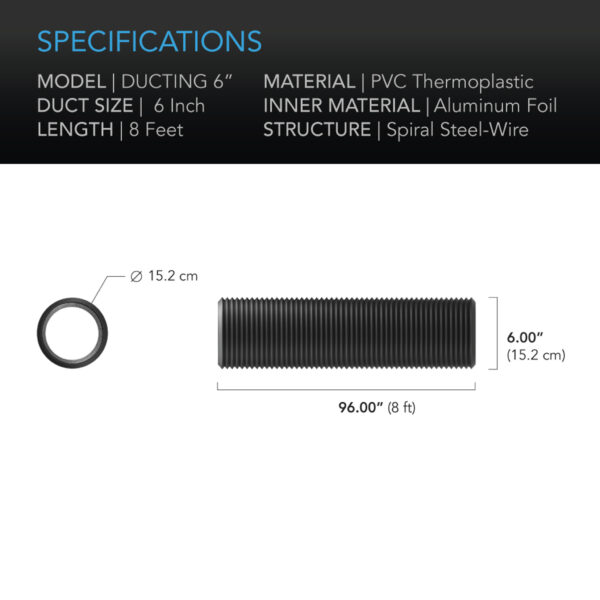 AC INFINITY 6IN 8FT DUCTING - Image 2