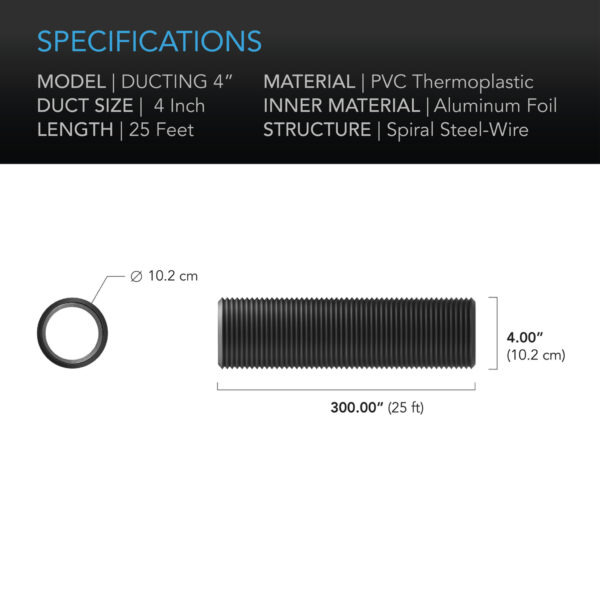 AC INFINITY 4IN 25FT DUCTING - Image 3