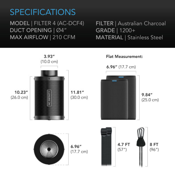 AC INFINITY 4" FILTER - Image 4