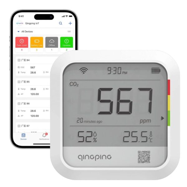 QINGPING CO2 TEMP RH MONITOR