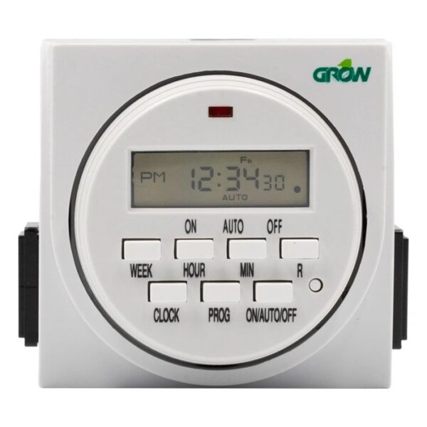 Grow1 120V Dual Outlet Digital timer