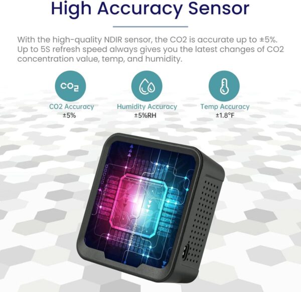 LSENLTY WIFI CO2 MONITOR - Image 3