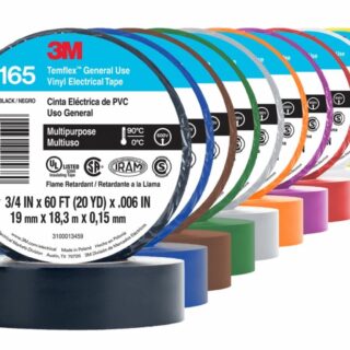 Brown Temflex Tape 19mmx18mt